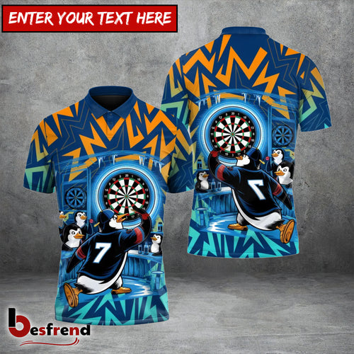 Besfrend Penguin Bullseye Darts 3D Shirt