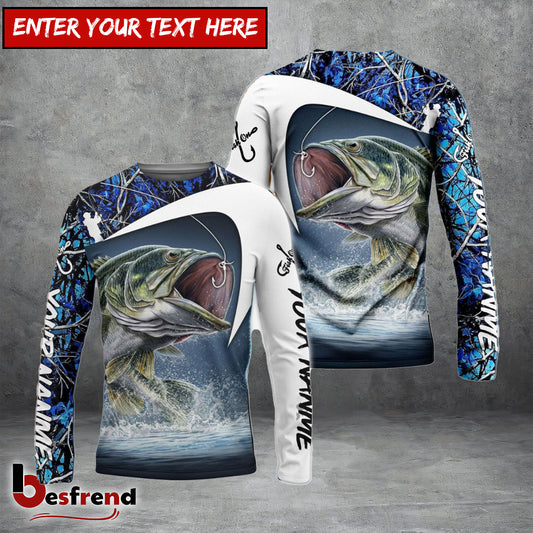 Besfrend Personalized Largemouth Bass Fishing 3D Shirts