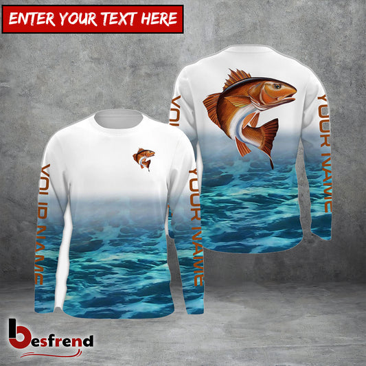 Besfrend Personalized Redfish Fishing 3D Shirts