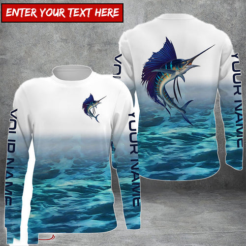 Besfrend Personalized Sailfish Saltwater Performance Fishing Shirts Custom Sailfish Tournament Shirts