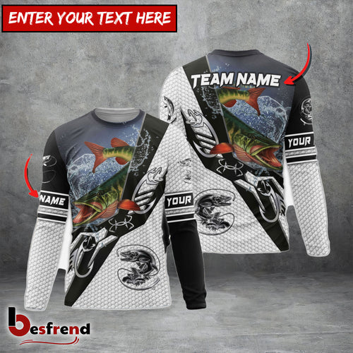 Besfrend Pike Fishing Target Locked Custom Name  Team Name 3D Shirts