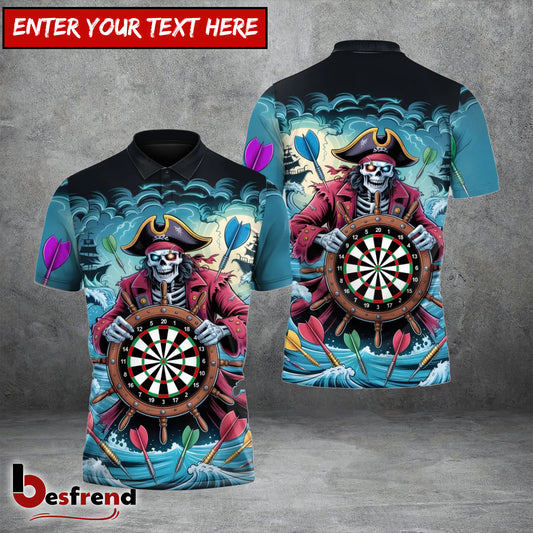 Besfrend Pirate Reaper Dartboard Darts 3D Shirt