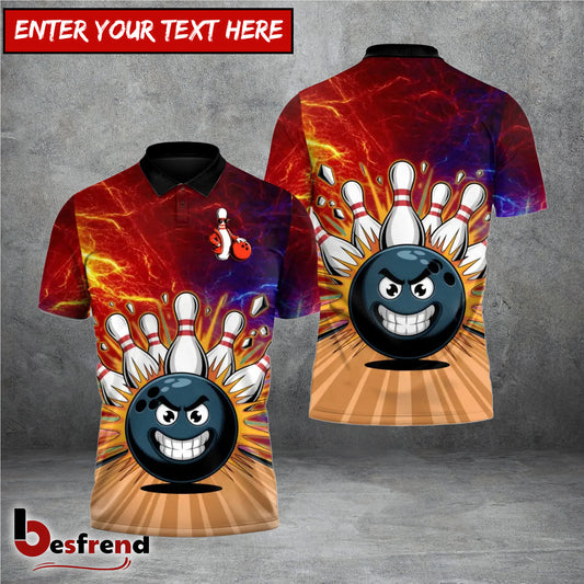 Besfrend Raging Rollers Bowlings 3D Shirt
