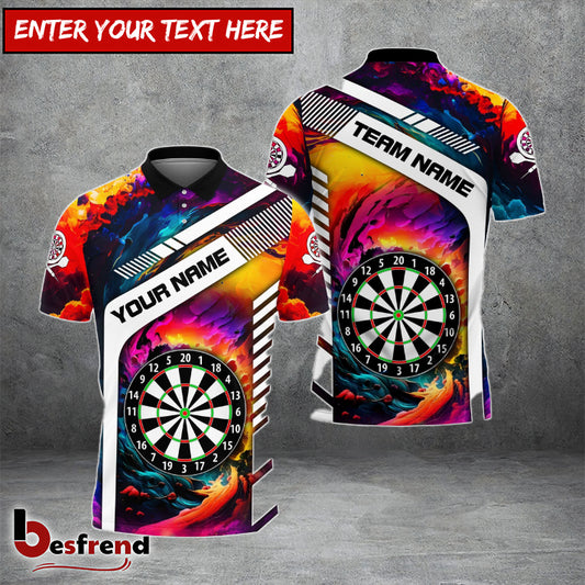 Besfrend Rainbow Dart Board Personalized Name 3D Shirt