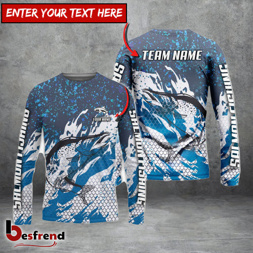 Besfrend Salmon Fishing Bluefin Sport Custom Name  Team Name 3D Shirts