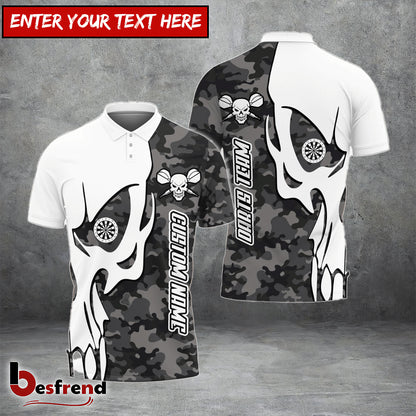 Besfrend Skull Dartboards Customized Name Team Name 3D Unisex Shirt