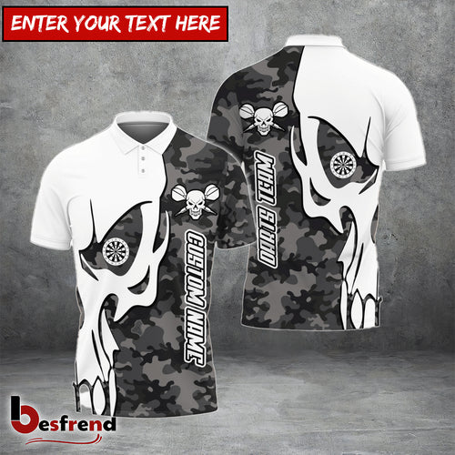 Besfrend Skull Dartboards Customized Name Team Name 3D Unisex Shirt