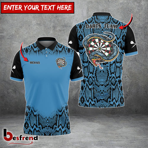 Besfrend Snake Blue Custom Darts Shirts