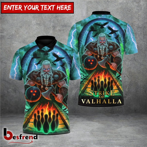Besfrend Strike of Valhalla Viking Thunder Bowling 3D Shirt