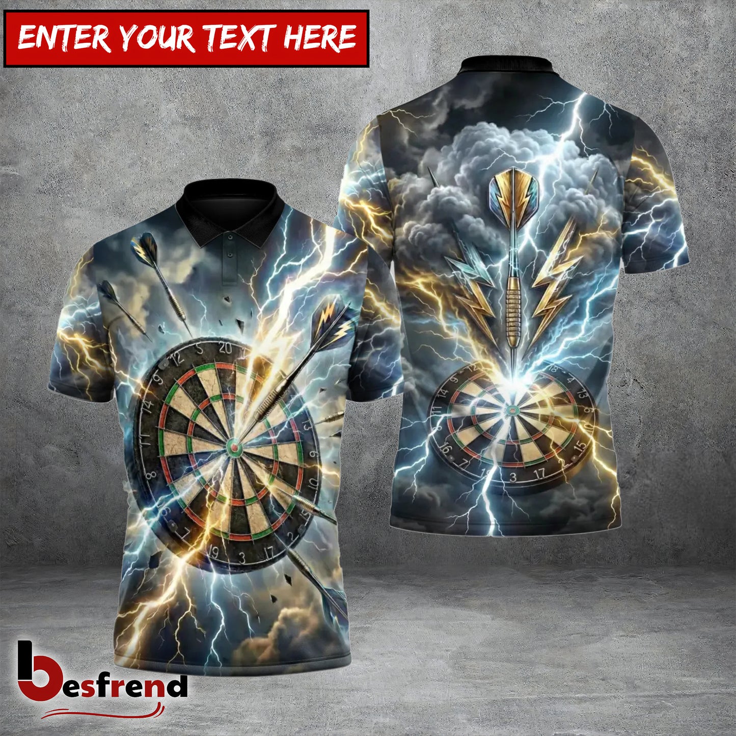 Besfrend Super Thunder Strike Darts 3D Shirt