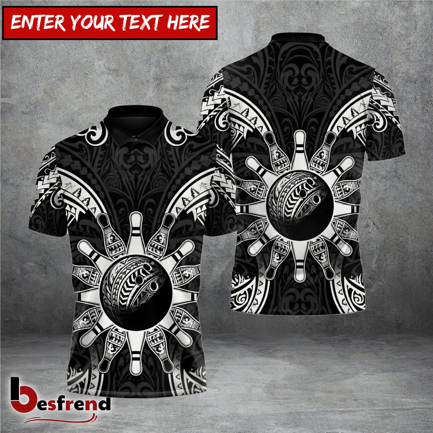 Besfrend Tribal Eclipse Bowlings 3D Shirt