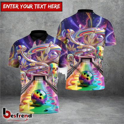 Besfrend Trippy Universe 20 Bowling 3D Shirt