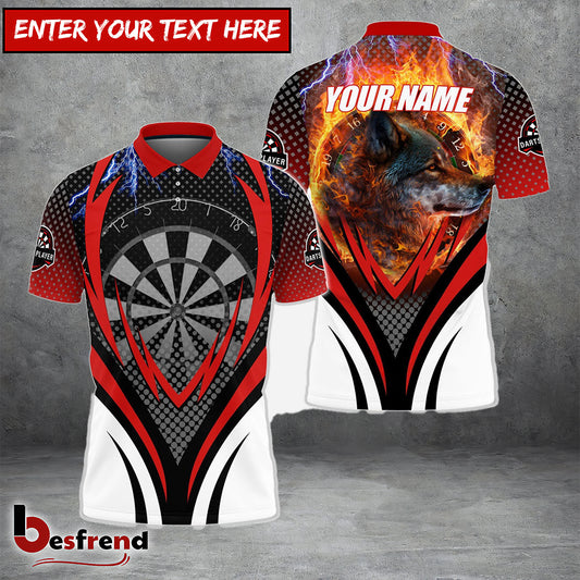 Besfrend Wolf And Darts Personalized Name 3D Shirt