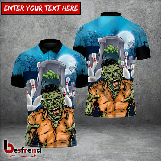 Besfrend Zombie Strike Graveyard Bowling 3D Shirt