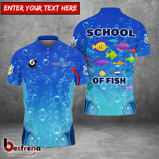 Besfrend  A Bunch Of Fishes Billiards Personalized Unisex Shirt