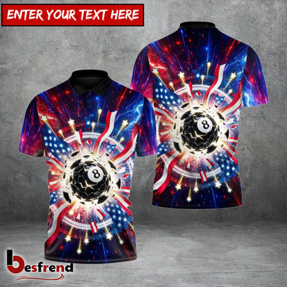 Besfrend  American Thunderball 8 Ball Billiards 3D Shirt