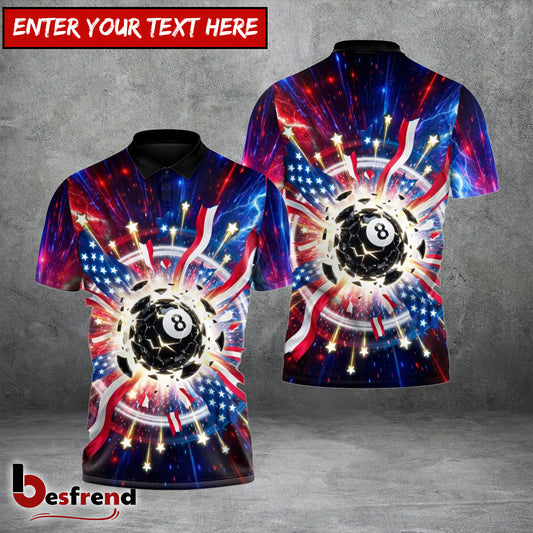 Besfrend  American Thunderball 8 Ball Billiards 3D Shirt