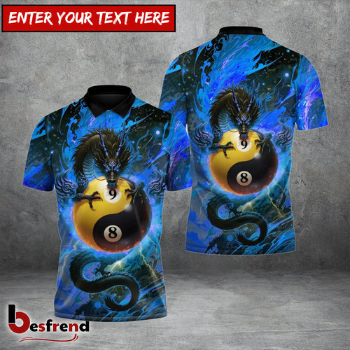 Besfrend  Azure Dragon Awakening 89 Ball Billiards 3D Shirt