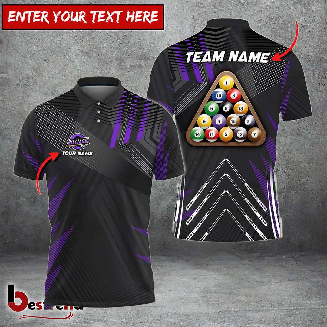 Besfrend  Billiards Ball 8 Pro Tournament 2 Personalized Name Team Name Unisex Shirt  6 Colors