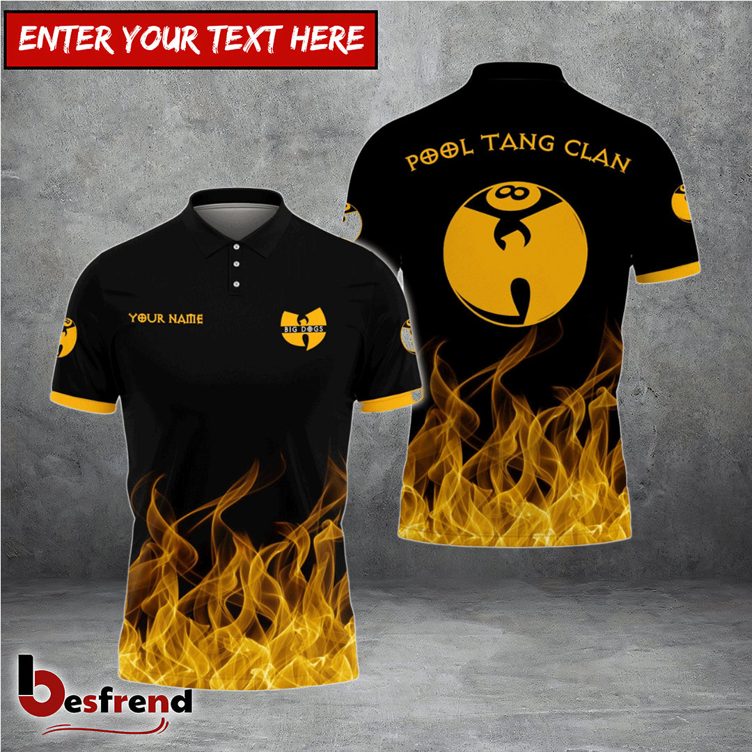 Besfrend  Billiards Cue Tang Clan Personalized Name Shirt
