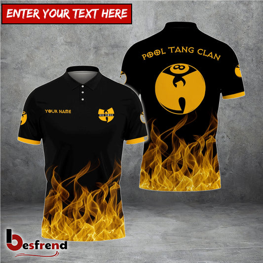 Besfrend  Billiards Cue Tang Clan Personalized Name Shirt