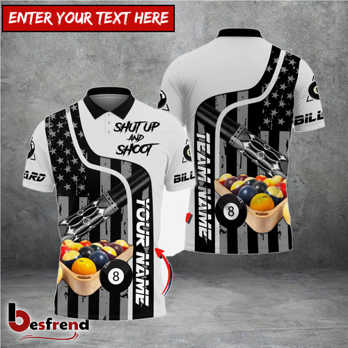 Besfrend  Billiards Expertise Personalized Name Team Name 3D Shirt