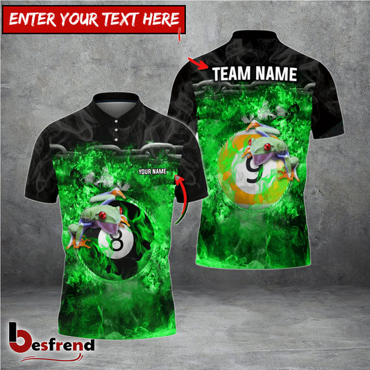 Besfrend  Billiards Frog Style Personalized Shirt