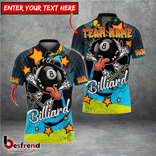 Besfrend  Billiards Funny 8 Ball Pool Personalized Shirt
