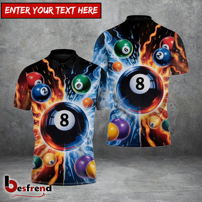 Besfrend  Billiards Inferno  Ice 3D Shirt