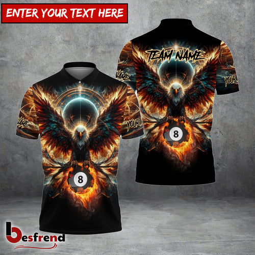 Besfrend  Billiards Pool 8 Eagle Era Custom Name Team Name Shirt