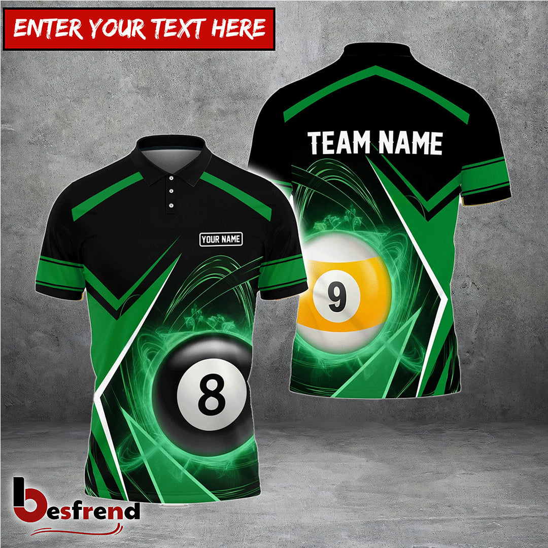 Besfrend  Billiards Stormeye Personalized Name Team Name Unisex Shirt  6 Colors