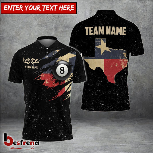 Besfrend  Billiards Texas Personalized Shirt