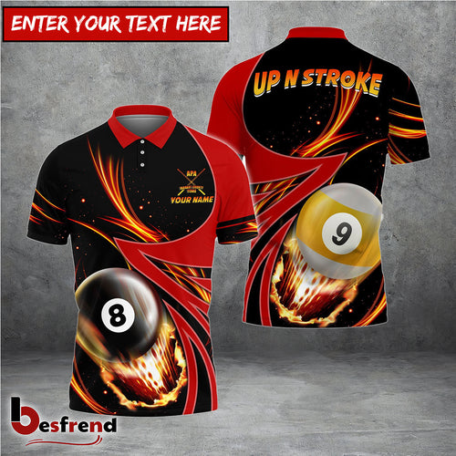 Besfrend  Billiards Up N Stroke Team Personalized Name 3D Shirt
