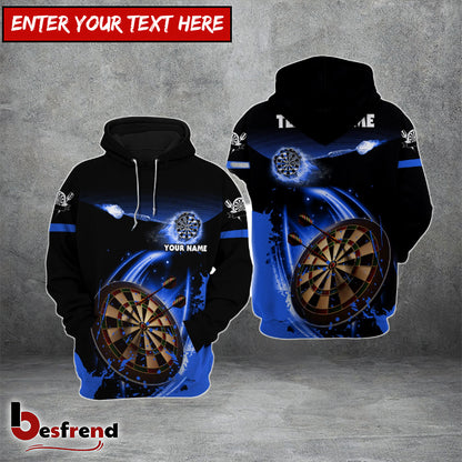 Besfrend  Blue Dart Board Personalized Darts Hoodie