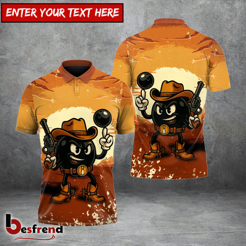 Besfrend  Cowboy Poolhall Polo – Custom Billiards Team Shirt