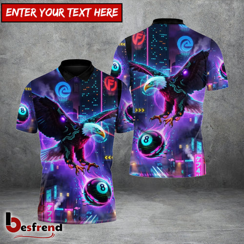 Besfrend  Cyber Eagle 8 Ball Billiards 3D Shirt