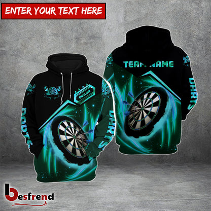 Besfrend  Dart Skull Personalized Name 3D Hoodie