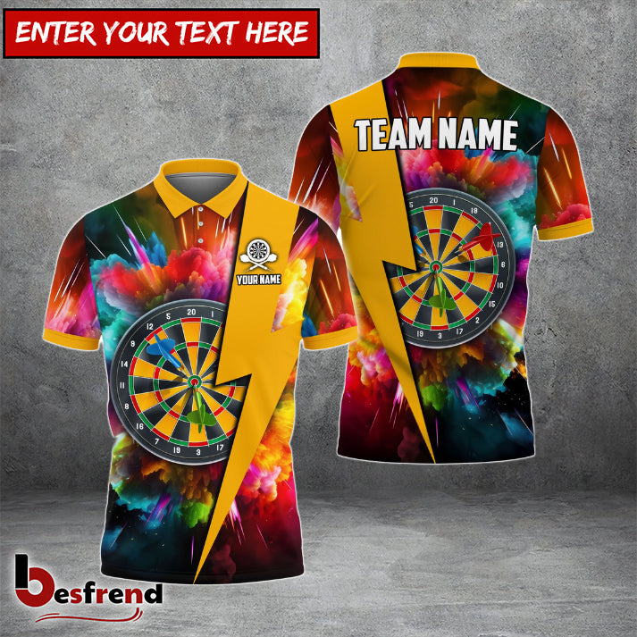 Besfrend  Dartboard Colorful Smoke Personalized Name Team Name 3D Shirt