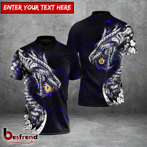 Besfrend  Fire Dragon Billiards 9-Ball 3D Shirt