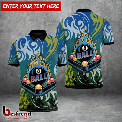 Besfrend  Firestorm Pin Crusher Billiards 3D Shirt