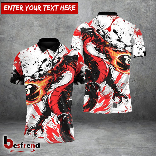 Besfrend  Inferno Dragon Billiards 8-ball 3D Shirt