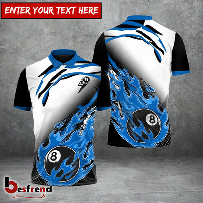 Besfrend  Lightning Break Inferno 8 Ball Billiards 3D Shirt