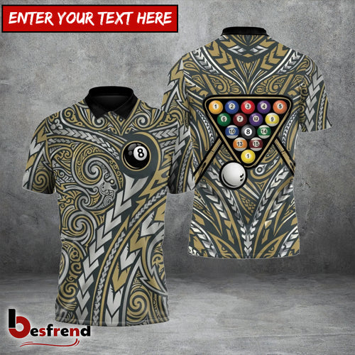Besfrend  Maori Warrior Flame Billiards 3D Shirt