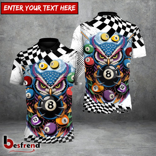 Besfrend  Mystic Owl 8-Ball Billiards 3D Shirt