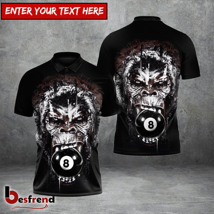 Besfrend  Primal Rage 8-Ball 9-Ball Billiards 3D Shirt