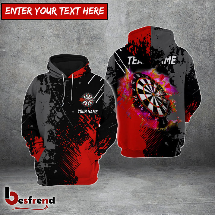 Besfrend  Red Dart Board Personalized Darts Hoodie