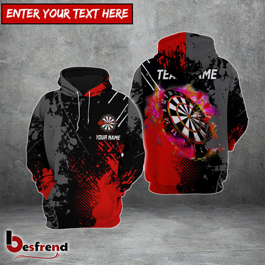 Besfrend  Red Dart Board Personalized Darts Hoodie