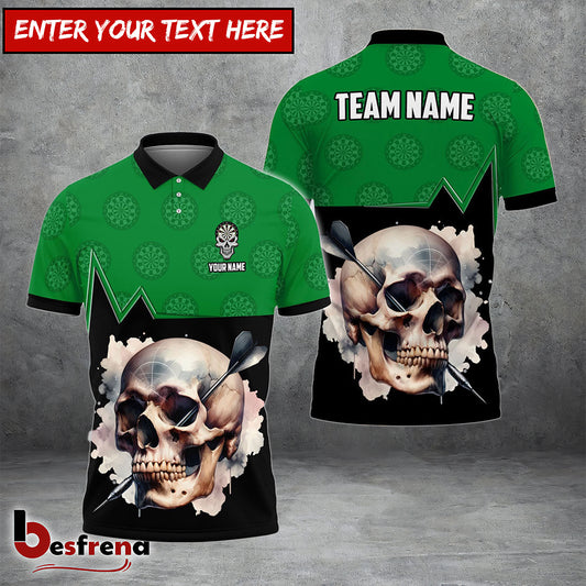 Besfrend  Skull Dartboard Personalized Name Team Name 3D Shirt
