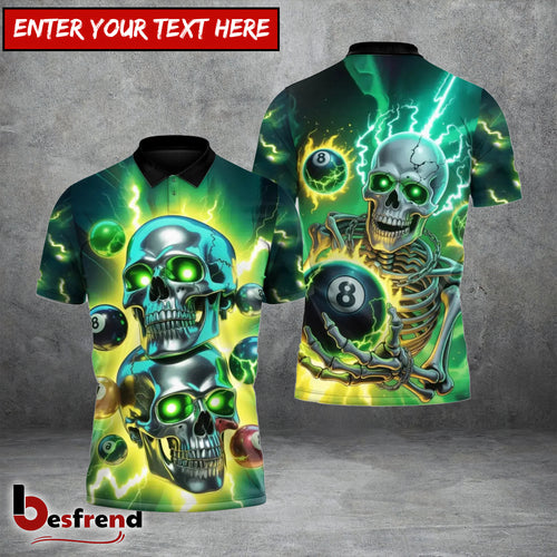 Besfrend  Skullstrike Lightning Billiards 3D Shirt